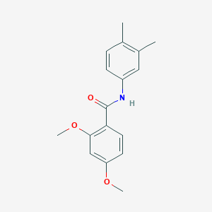 molecular formula C17H19NO3 B291747 N-(3,4-dimethylphenyl)-2,4-dimethoxybenzamide 