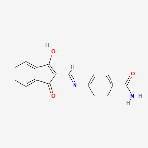 4-{[(1,3-dioxo-1,3-dihydro-2H-inden-2-yliden)methyl]amino}benzenecarboxamide