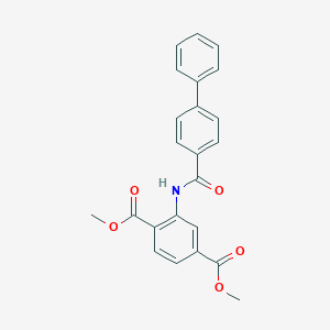 molecular formula C23H19NO5 B291748 Dimethyl 2-[([1,1'-biphenyl]-4-ylcarbonyl)amino]terephthalate 