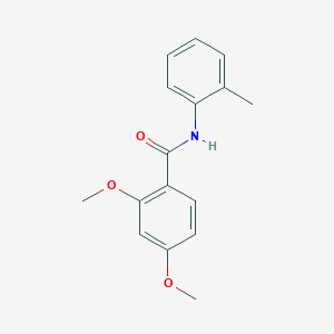 molecular formula C16H17NO3 B291749 2,4-dimethoxy-N-(2-methylphenyl)benzamide 