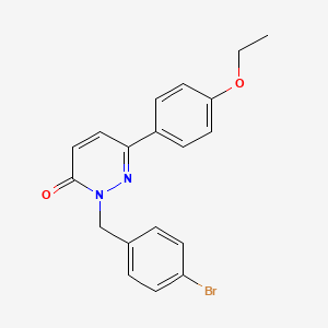 molecular formula C19H17BrN2O2 B2917496 2-(4-bromobenzyl)-6-(4-ethoxyphenyl)pyridazin-3(2H)-one CAS No. 899946-66-8