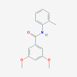 molecular formula C16H17NO3 B291751 3,5-dimethoxy-N-(2-methylphenyl)benzamide 