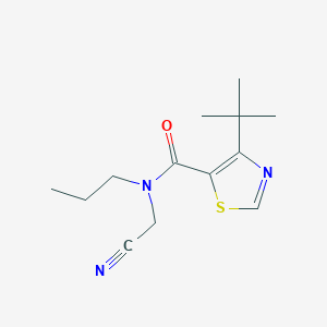 molecular formula C13H19N3OS B2917514 4-tert-butyl-N-(cyanomethyl)-N-propyl-1,3-thiazole-5-carboxamide CAS No. 1798703-85-1