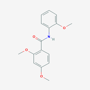 molecular formula C16H17NO4 B291752 2,4-dimethoxy-N-(2-methoxyphenyl)benzamide 