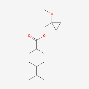 (1-Methoxycyclopropyl)methyl 4-propan-2-ylcyclohexane-1-carboxylate