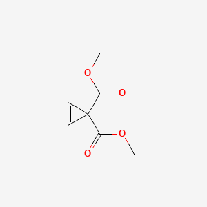molecular formula C7H8O4 B2917522 Dimethyl cycloprop-2-ene-1,1-dicarboxylate CAS No. 102127-47-9