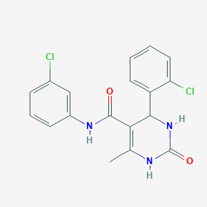 4-(2-chlorophenyl)-N-(3-chlorophenyl)-6-methyl-2-oxo-1,2,3,4-tetrahydropyrimidine-5-carboxamide