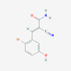 (E)-3-(2-Bromo-5-hydroxyphenyl)-2-cyanoprop-2-enamide