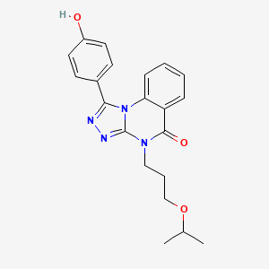 1-(4-hydroxyphenyl)-4-(3-isopropoxypropyl)[1,2,4]triazolo[4,3-a]quinazolin-5(4H)-one