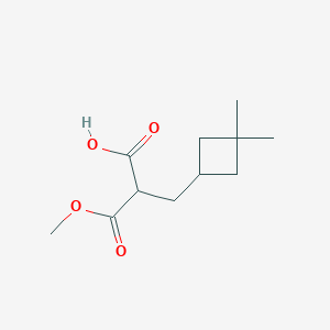 2-[(3,3-Dimethylcyclobutyl)methyl]-3-methoxy-3-oxopropanoic acid