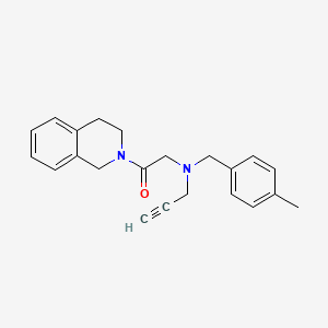 2-{[(4-Methylphenyl)methyl](prop-2-yn-1-yl)amino}-1-(1,2,3,4-tetrahydroisoquinolin-2-yl)ethan-1-one