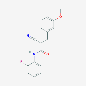 2-cyano-N-(2-fluorophenyl)-3-(3-methoxyphenyl)propanamide