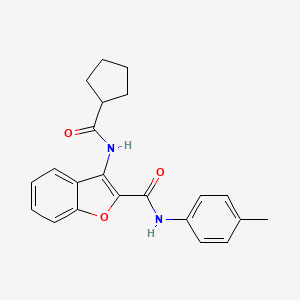 3-(cyclopentanecarboxamido)-N-(p-tolyl)benzofuran-2-carboxamide