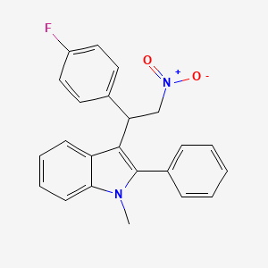 3-[1-(4-Fluorophenyl)-2-nitroethyl]-1-methyl-2-phenylindole
