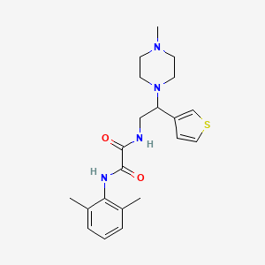 N1-(2,6-dimethylphenyl)-N2-(2-(4-methylpiperazin-1-yl)-2-(thiophen-3-yl)ethyl)oxalamide