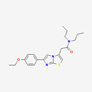 2-(6-(4-ethoxyphenyl)imidazo[2,1-b]thiazol-3-yl)-N,N-dipropylacetamide