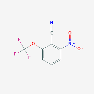 molecular formula C8H3F3N2O3 B2917563 2-Nitro-6-(trifluoromethoxy)benzonitrile CAS No. 1214346-86-7