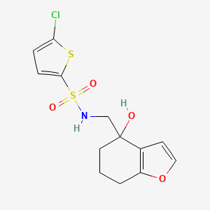 5-chloro-N-((4-hydroxy-4,5,6,7-tetrahydrobenzofuran-4-yl)methyl)thiophene-2-sulfonamide