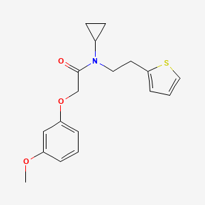 N-cyclopropyl-2-(3-methoxyphenoxy)-N-(2-(thiophen-2-yl)ethyl)acetamide