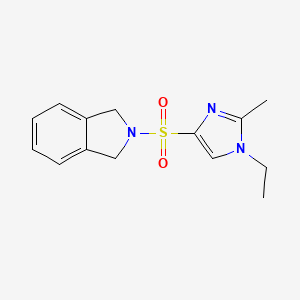 2-[(1-ethyl-2-methyl-1H-imidazol-4-yl)sulfonyl]-2,3-dihydro-1H-isoindole