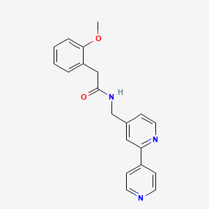 molecular formula C20H19N3O2 B2917574 N-([2,4'-bipyridin]-4-ylmethyl)-2-(2-methoxyphenyl)acetamide CAS No. 2034400-85-4