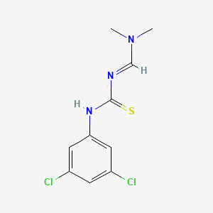 molecular formula C10H11Cl2N3S B2917581 N-(3,5-二氯苯基)-N'-[(二甲氨基)亚甲基]硫脲 CAS No. 477852-00-9