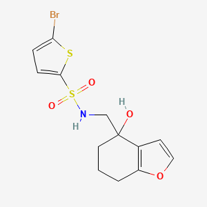 5-bromo-N-((4-hydroxy-4,5,6,7-tetrahydrobenzofuran-4-yl)methyl)thiophene-2-sulfonamide