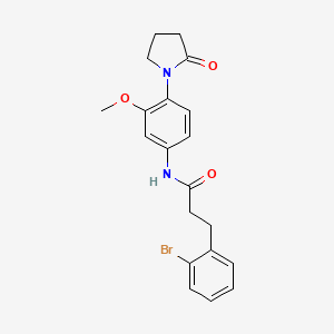 3-(2-bromophenyl)-N-(3-methoxy-4-(2-oxopyrrolidin-1-yl)phenyl)propanamide
