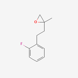 molecular formula C11H13FO B2917604 2-[2-(2-Fluorophenyl)ethyl]-2-methyloxirane CAS No. 1782395-85-0