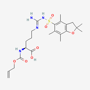 molecular formula C23H34N4O7S B2917611 Aloc-Arg(Pbf)-OH CAS No. 783371-61-9