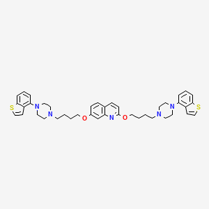 2,7-Bis({4-[4-(1-benzothiophen-4-yl)piperazin-1-yl]butoxy})quinoline