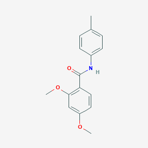 molecular formula C16H17NO3 B291763 2,4-dimethoxy-N-(4-methylphenyl)benzamide 