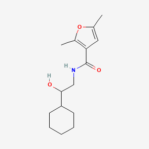 molecular formula C15H23NO3 B2917640 N-(2-cyclohexyl-2-hydroxyethyl)-2,5-dimethylfuran-3-carboxamide CAS No. 1351591-74-6