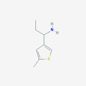 molecular formula C8H13NS B2917641 1-(5-Methylthiophen-3-yl)propan-1-amine CAS No. 1270358-73-0