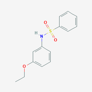 molecular formula C14H15NO3S B291765 N-(3-ethoxyphenyl)benzenesulfonamide 
