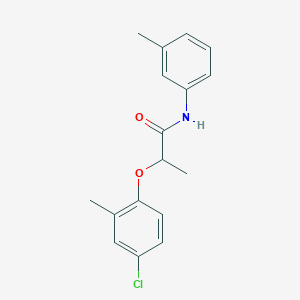 molecular formula C17H18ClNO2 B291768 2-(4-chloro-2-methylphenoxy)-N-(3-methylphenyl)propanamide 