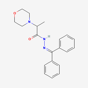 molecular formula C20H23N3O2 B2917695 N'-(二苯亚甲基)-2-吗啉代丙酰肼 CAS No. 478247-09-5