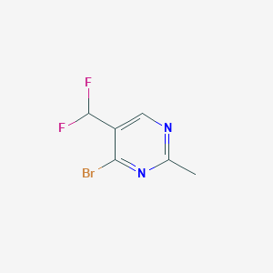 molecular formula C6H5BrF2N2 B2917696 4-Bromo-5-(difluoromethyl)-2-methylpyrimidine CAS No. 2248313-70-2