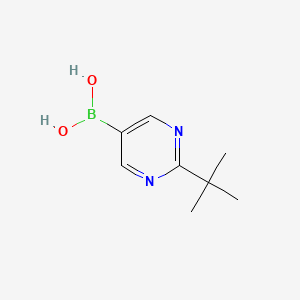 molecular formula C8H13BN2O2 B2917708 (2-叔丁基嘧啶-5-基)硼酸 CAS No. 1352570-51-4