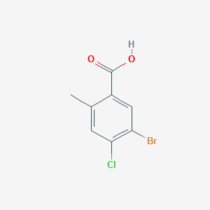 molecular formula C8H6BrClO2 B2917716 5-Bromo-4-chloro-2-methylbenzoic acid CAS No. 1349716-38-6; 1785359-65-0