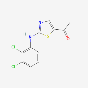 molecular formula C11H8Cl2N2OS B2917718 1-[2-(2,3-二氯苯胺基)-1,3-噻唑-5-基]-1-乙酮 CAS No. 478259-74-4