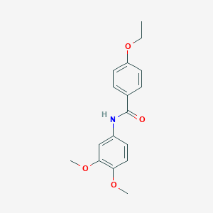 molecular formula C17H19NO4 B291772 N-(3,4-dimethoxyphenyl)-4-ethoxybenzamide 