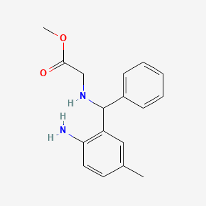 molecular formula C17H20N2O2 B2917722 2-[[(2-氨基-5-甲基苯基)-苯甲基]氨基]乙酸甲酯 CAS No. 93555-24-9