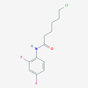 molecular formula C12H14ClF2NO B2917753 N1-(2,4-difluorophenyl)-6-chlorohexanamide CAS No. 647824-80-4