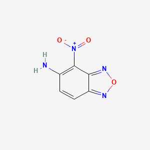 molecular formula C6H4N4O3 B2917759 4-Nitro-2,1,3-benzoxadiazol-5-amine CAS No. 18333-71-6