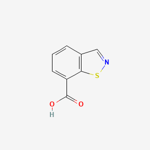 molecular formula C8H5NO2S B2917760 苯并[d]异噻唑-7-羧酸 CAS No. 1260382-80-6