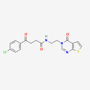 4-(4-chlorophenyl)-4-oxo-N-(2-(4-oxothieno[2,3-d]pyrimidin-3(4H)-yl)ethyl)butanamide