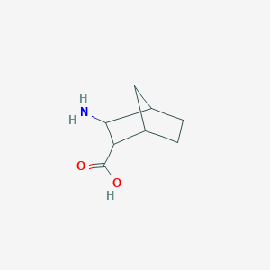 molecular formula C8H13NO2 B2917775 3-Aminobicyclo[2.2.1]heptane-2-carboxylic acid CAS No. 76198-36-2