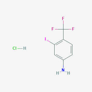 molecular formula C7H6ClF3IN B2917777 3-碘-4-(三氟甲基)苯胺盐酸盐 CAS No. 2185590-32-1
