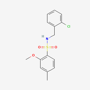B2917780 N-(2-chlorobenzyl)-2-methoxy-4-methylbenzenesulfonamide CAS No. 1374680-90-6